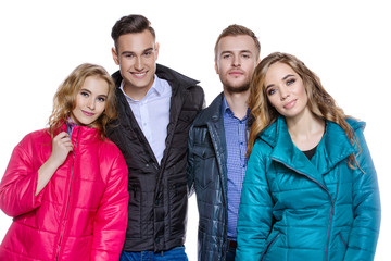 couple in winter clothes