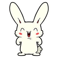 cartoon rabbit laughing