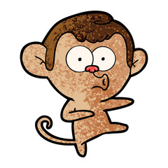 cartoon dancing monkey