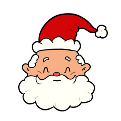 cartoon santa claus face