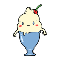 cute cartoon ice cream