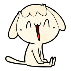 cartoon laughing dog