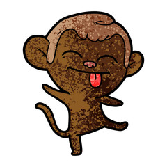 funny cartoon monkey dancing