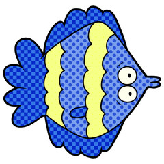 cartoon flat fish
