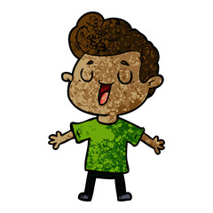 Fototapeta premium happy cartoon man