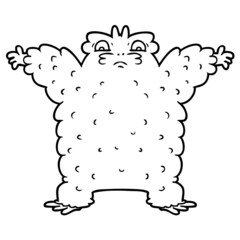 cartoon yeti