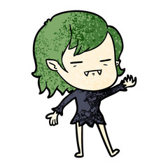 cartoon undead vampire girl