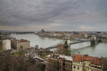 Naklejka premium Budapest, Danubio