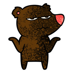 annoyed bear cartoon