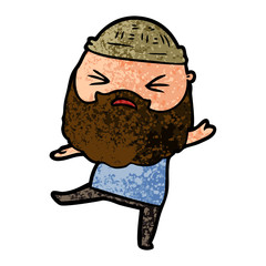 cartoon man with beard