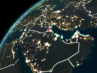 Night over Kuwait