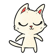 calm cartoon cat