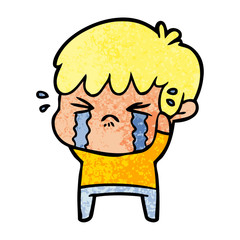 cartoon boy crying