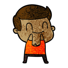 cartoon friendly man