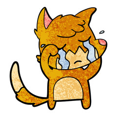 crying fox cartoon