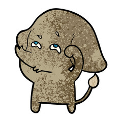cartoon elephant remembering