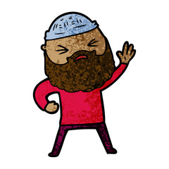 cartoon man with beard