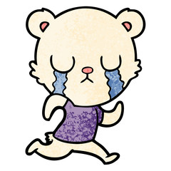 crying polar bear cartoon
