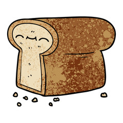 cartoon loaf of bread