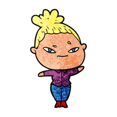 cartoon woman