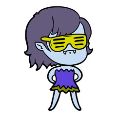 cartoon undead vampire girl