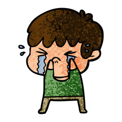 cartoon boy crying
