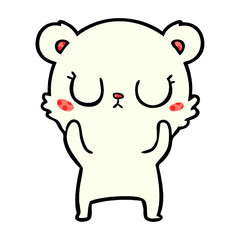 happy polar bear cartoon