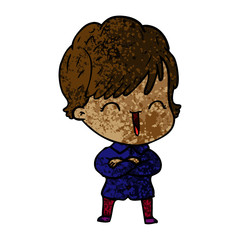 cartoon laughing woman