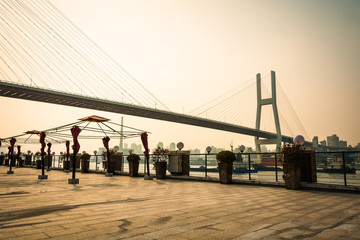 One of the most important bridge between Shanghai: Shanghai Nanpu Bridge.