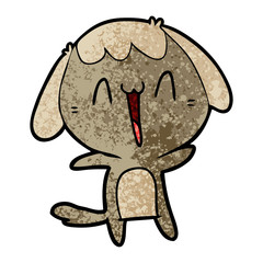 cartoon laughing dog