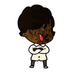 cartoon woman talking