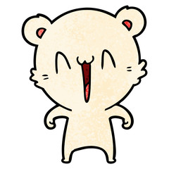 happy polar bear cartoon