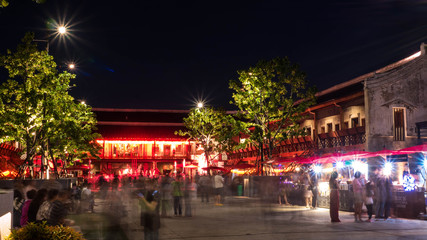 BANGKOK, THAILAND - DECEMBER 30, 2017 : New traditional landmark and old building chinese style in Bangkok, Architecture at LHONG 1919 in Bangkok ,Thailand