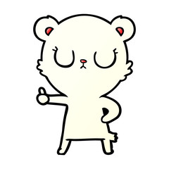happy polar bear cartoon