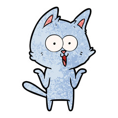 funny cartoon cat