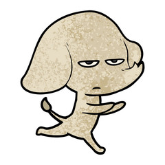 annoyed cartoon elephant