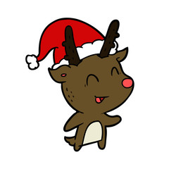 cartoon christmas reindeer