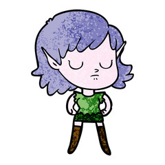 cartoon elf girl