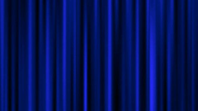 Blue background moving curtains loop