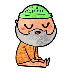 cartoon man with beard