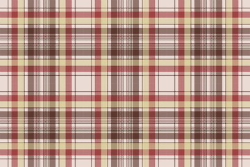 Brown plaid pixel fabric texture seamless pattern