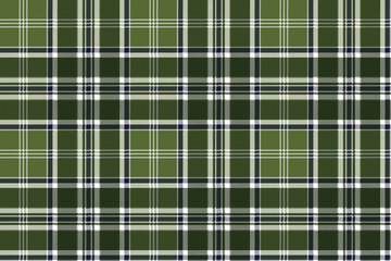 Fototapeta premium Green checkered plaid seamless fabric texture