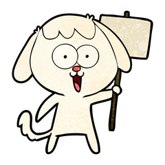 cute cartoon dog