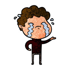 cartoon man crying