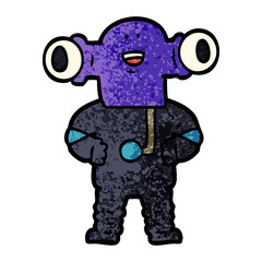 friendly cartoon alien
