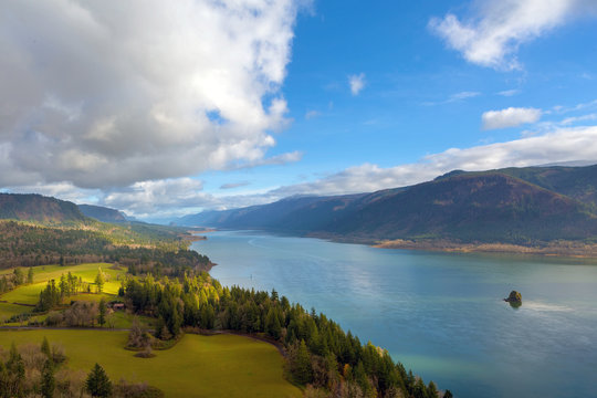 Columbia River Gorge by Cape Horn in Washington State USA