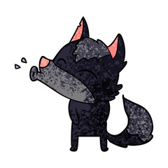 howling wolf cartoon
