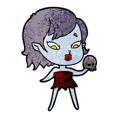 cute cartoon vampire girl