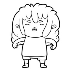 cartoon angry kid