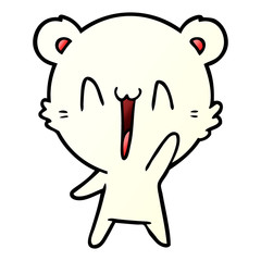 happy polar bear cartoon